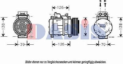 AKS Dasis 850716N - Compressore, Climatizzatore autozon.pro