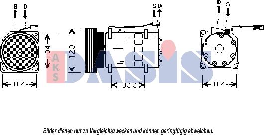 AKS Dasis 850782N - Compressore, Climatizzatore autozon.pro