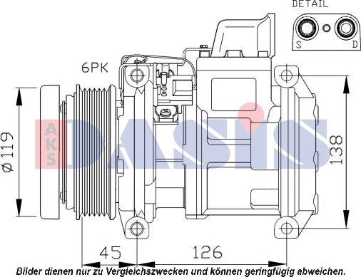 AKS Dasis 851444N - Compressore, Climatizzatore autozon.pro