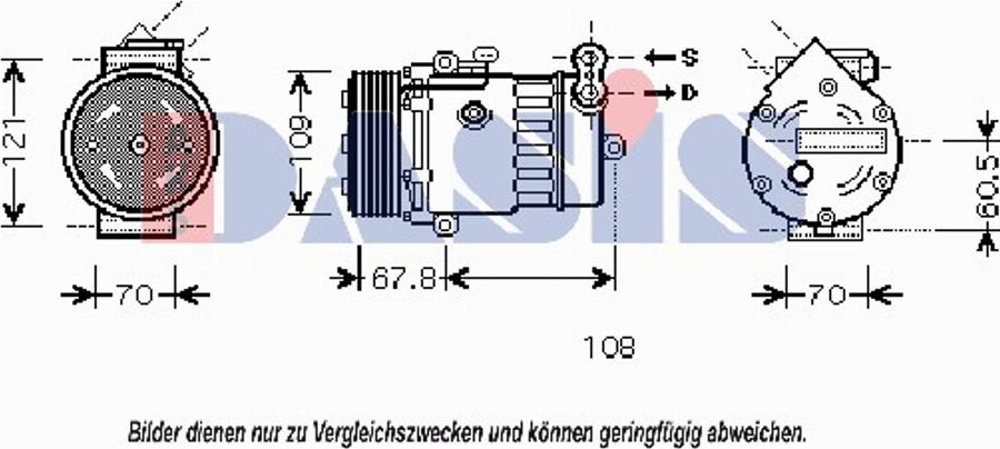 AKS Dasis 851445N - Compressore, Climatizzatore autozon.pro