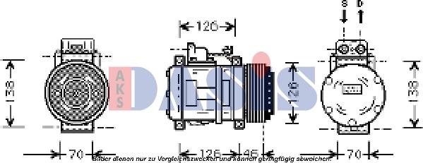 AKS Dasis 851402N - Compressore, Climatizzatore autozon.pro