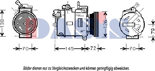 AKS Dasis 851407N - Compressore, Climatizzatore autozon.pro