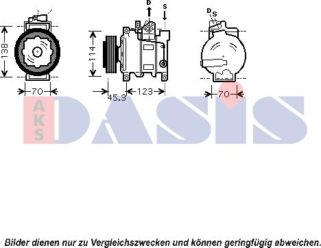 AKS Dasis 851552N - Compressore, Climatizzatore autozon.pro