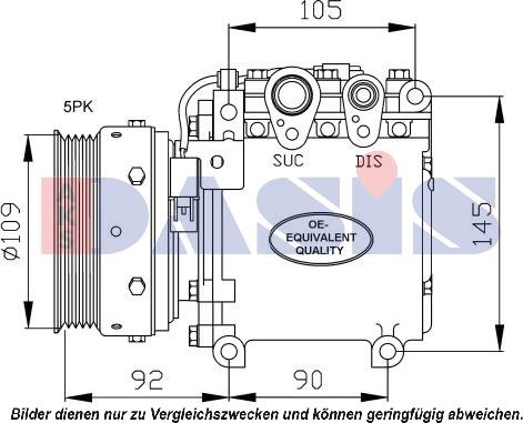 AKS Dasis 851647N - Compressore, Climatizzatore autozon.pro