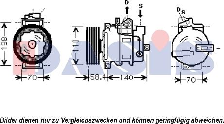 AKS Dasis 851657N - Compressore, Climatizzatore autozon.pro