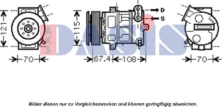 AKS Dasis 851603N - Compressore, Climatizzatore autozon.pro