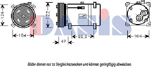 AKS Dasis 851035N - Compressore, Climatizzatore autozon.pro