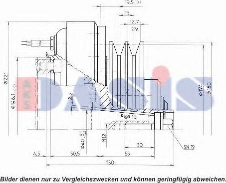 AKS Dasis 851149N - Innesto elettromagnetico, Compressore clima autozon.pro