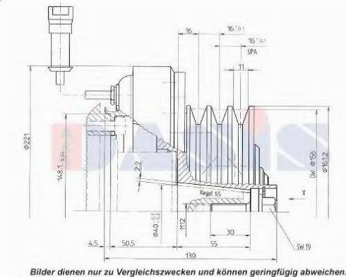 AKS Dasis 851144N - Innesto elettromagnetico, Compressore clima autozon.pro