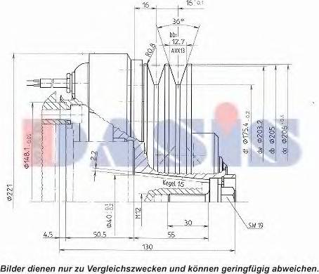 AKS Dasis 851145N - Innesto elettromagnetico, Compressore clima autozon.pro