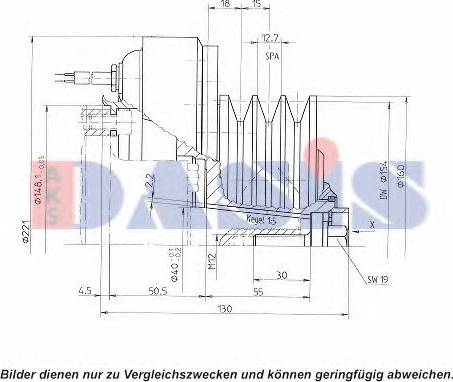 AKS Dasis 851140N - Innesto elettromagnetico, Compressore clima autozon.pro