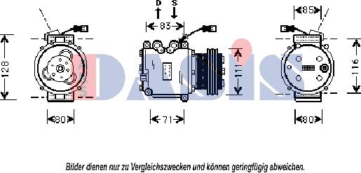 AKS Dasis 851101N - Compressore, Climatizzatore autozon.pro