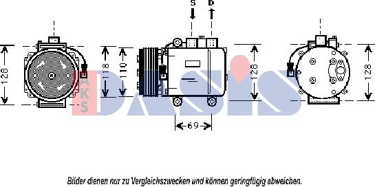 AKS Dasis 851110N - Compressore, Climatizzatore autozon.pro