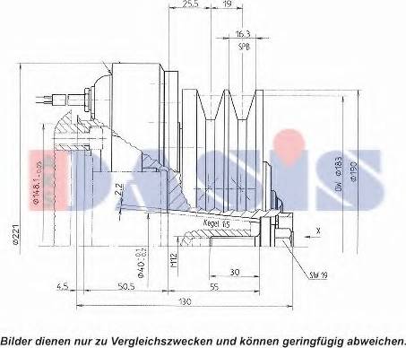 AKS Dasis 851131N - Innesto elettromagnetico, Compressore clima autozon.pro