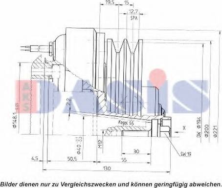 AKS Dasis 851138N - Innesto elettromagnetico, Compressore clima autozon.pro