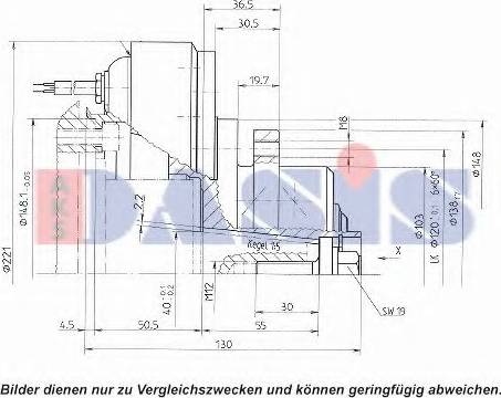 AKS Dasis 851129N - Innesto elettromagnetico, Compressore clima autozon.pro