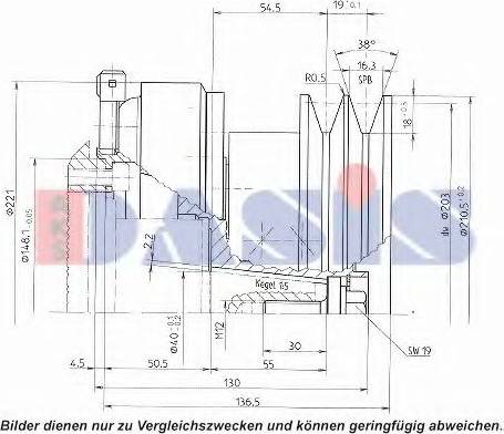 AKS Dasis 851172N - Innesto elettromagnetico, Compressore clima autozon.pro