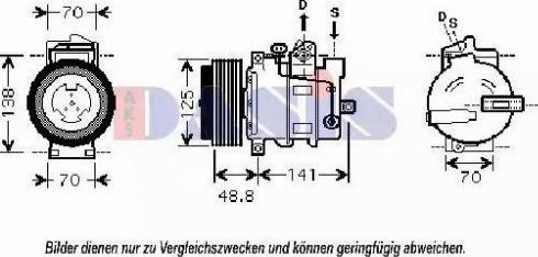 AKS Dasis 851848N - Compressore, Climatizzatore autozon.pro