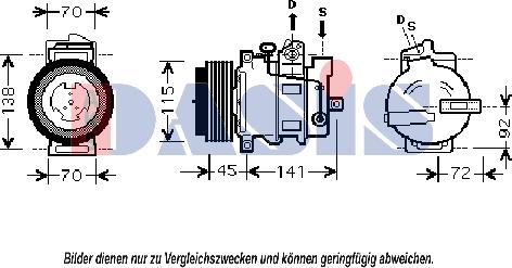 AKS Dasis 851856N - Compressore, Climatizzatore autozon.pro