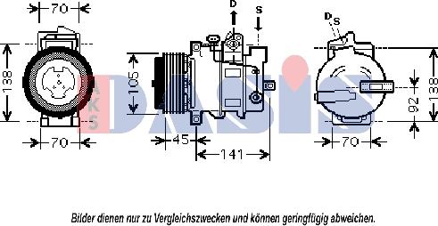 AKS Dasis 851852N - Compressore, Climatizzatore autozon.pro