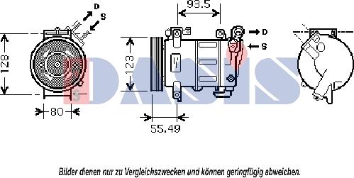 AKS Dasis 851866N - Compressore, Climatizzatore autozon.pro