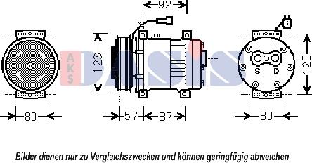 AKS Dasis 851803N - Compressore, Climatizzatore autozon.pro