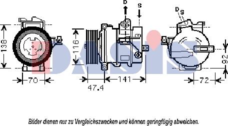 AKS Dasis 851802N - Compressore, Climatizzatore autozon.pro