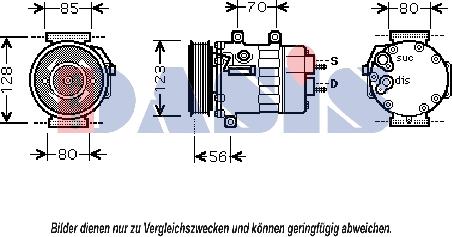 AKS Dasis 851815N - Compressore, Climatizzatore autozon.pro