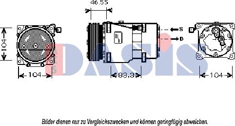 AKS Dasis 851818N - Compressore, Climatizzatore autozon.pro