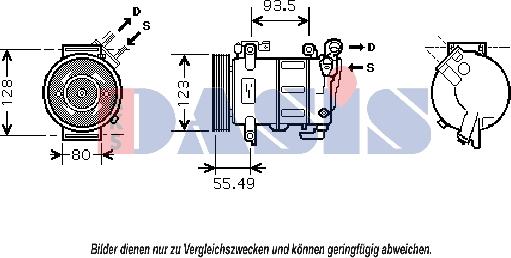 AKS Dasis 851813N - Compressore, Climatizzatore autozon.pro