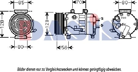 AKS Dasis 851817N - Compressore, Climatizzatore autozon.pro