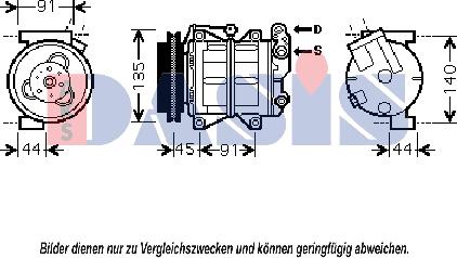 AKS Dasis 851824N - Compressore, Climatizzatore autozon.pro