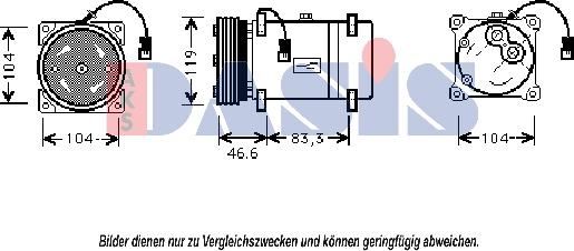 AKS Dasis 851368N - Compressore, Climatizzatore autozon.pro