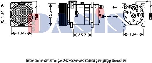 AKS Dasis 851300N - Compressore, Climatizzatore autozon.pro