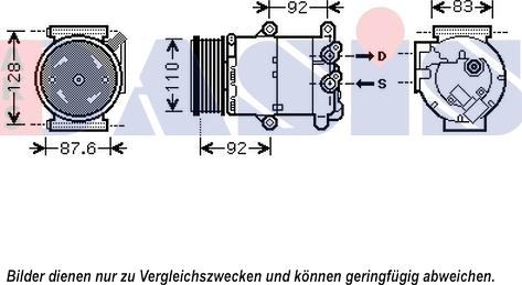 AKS Dasis 852554N - Compressore, Climatizzatore autozon.pro