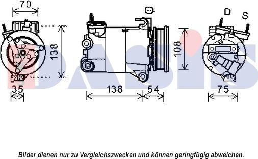 AKS Dasis 852555N - Compressore, Climatizzatore autozon.pro