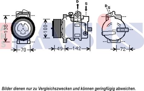 AKS Dasis 852585N - Compressore, Climatizzatore autozon.pro