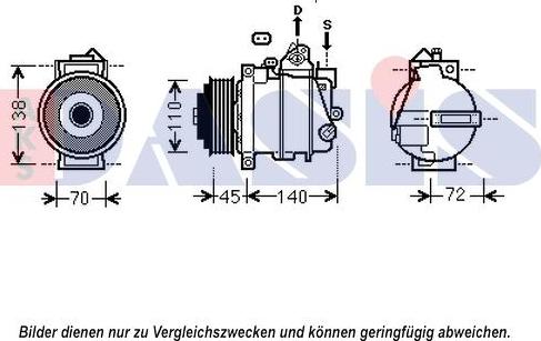 AKS Dasis 852586N - Compressore, Climatizzatore autozon.pro