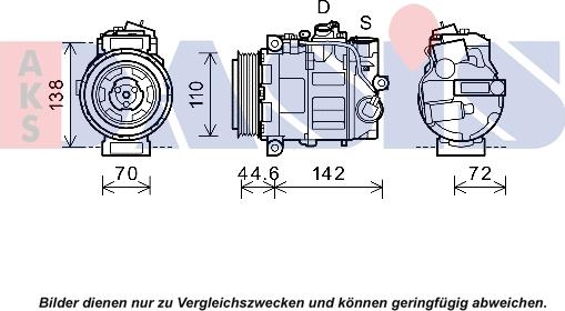 AKS Dasis 852696N - Compressore, Climatizzatore autozon.pro