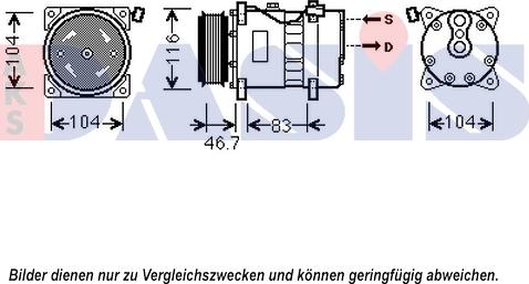 AKS Dasis 852642N - Compressore, Climatizzatore autozon.pro