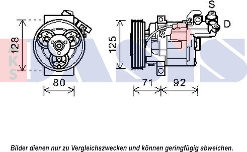 AKS Dasis 852614N - Compressore, Climatizzatore autozon.pro