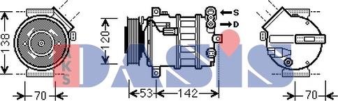 AKS Dasis 852891N - Compressore, Climatizzatore autozon.pro