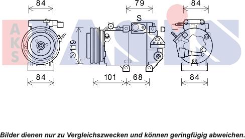 AKS Dasis 852836N - Compressore, Climatizzatore autozon.pro