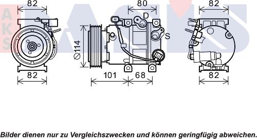 AKS Dasis 852824N - Compressore, Climatizzatore autozon.pro