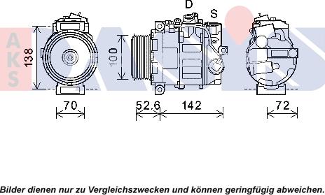 AKS Dasis 852715N - Compressore, Climatizzatore autozon.pro