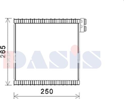 AKS Dasis 820404N - Evaporatore, Climatizzatore autozon.pro