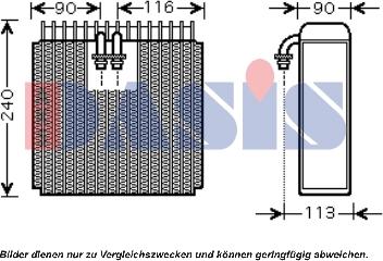 AKS Dasis 820046N - Evaporatore, Climatizzatore autozon.pro