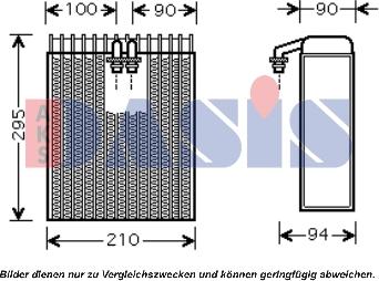 AKS Dasis 820065N - Evaporatore, Climatizzatore autozon.pro