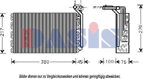 AKS Dasis 820198N - Evaporatore, Climatizzatore autozon.pro