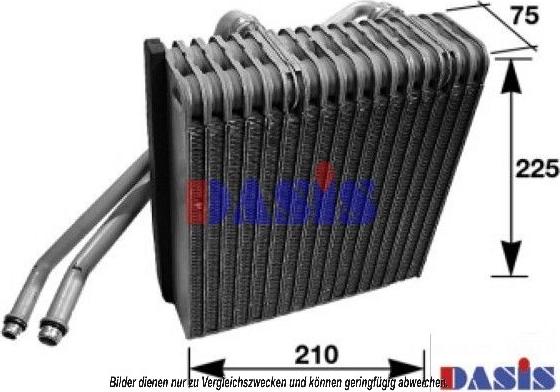 AKS Dasis 820166N - Evaporatore, Climatizzatore autozon.pro